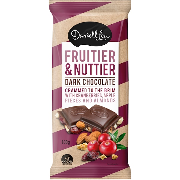 Darrell Lea Fruitier & Nuttier Block 180g