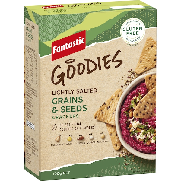 Fantastic Goodies Grains & Seeds Crackers 100g