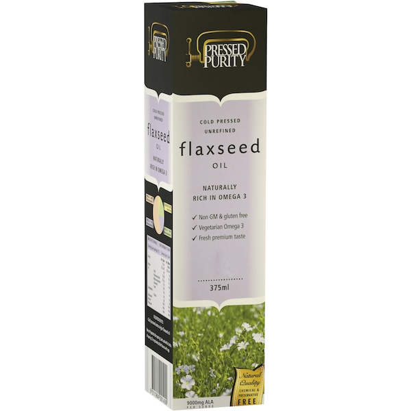 Pressed Purity Flaxseed Oil  375ml