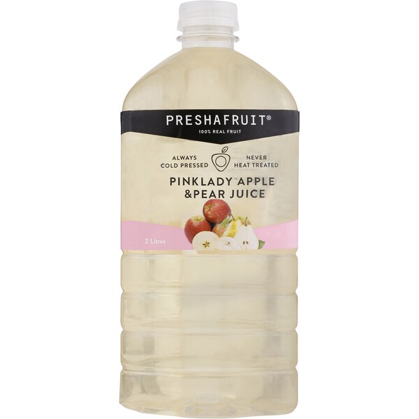 Preshafruit Cold Pressed Pink Lady Apple & Pear Juice 2l