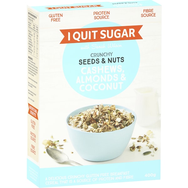I Quit Sugar Seeds & Nuts Cashews Almonds & Coconut 400g