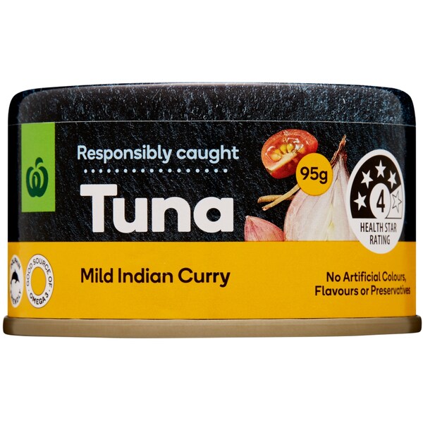 Woolworths Tuna Mild Indian Curry 95g