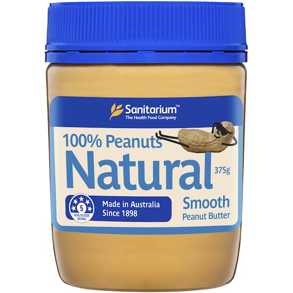 Sanitarium Natural Smooth Peanut Butter 375g