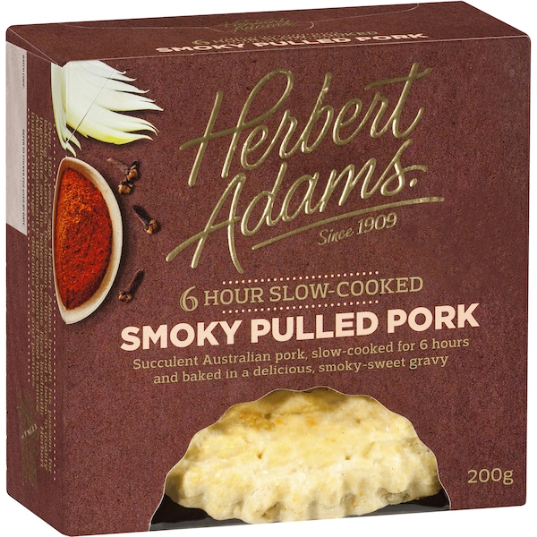 Herbert Adams Slow Cooked Pies Pulled Pork 200g