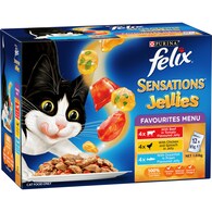 Felix Sensations Jellies Favourites Menu Wet Cat Food