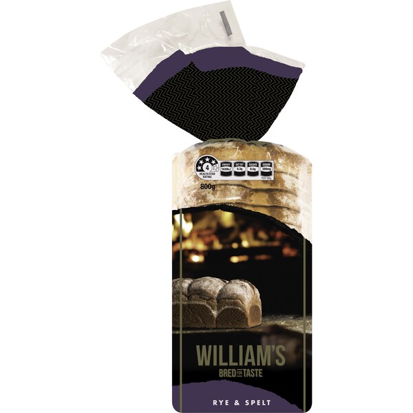 William's Rye & Spelt Loaf Rye & Spelt 800g