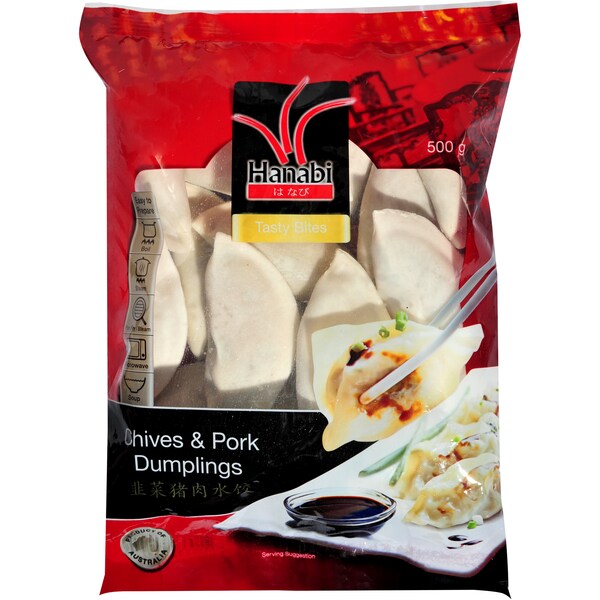 Hanabi Chive & Pork Dumpling Dumpling 500g