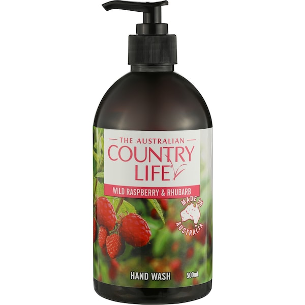 Country Life Hand Wash Raspberry Rhubarb 500ml