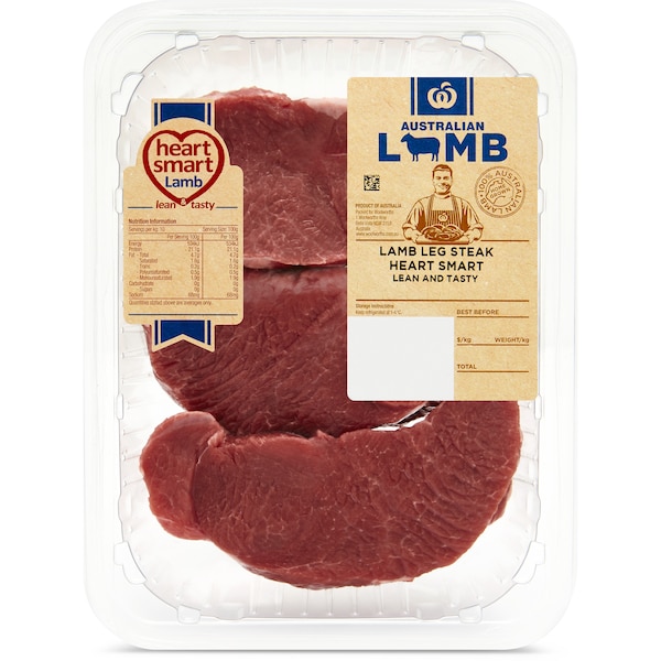 Woolworths Lamb Rump Steak Heartsmart 250g - 450g