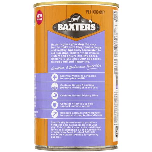 Baxter's Dog Food Puppy Loaf Chicken and Rice 700g bunch