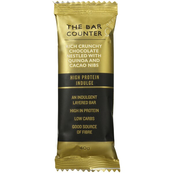 The Bar Counter Indulgent High Protein Bar Choc Chip Quinoa 40g