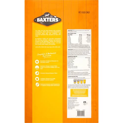 Baxter's Dog Food Chicken and Vegetables 8kg bunch