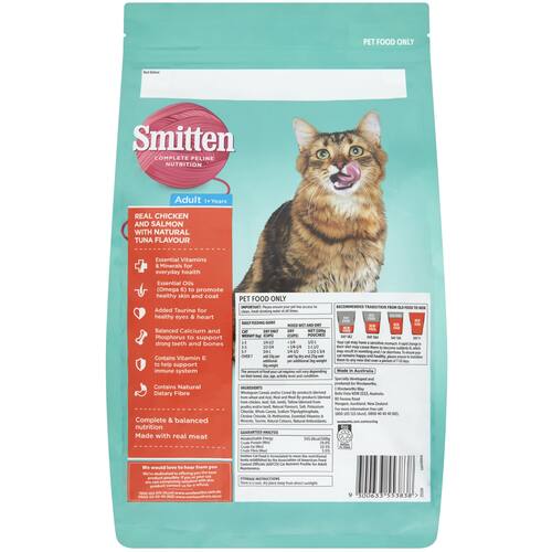 Smitten Cat Food Chicken Salmon and Tuna 1kg bunch