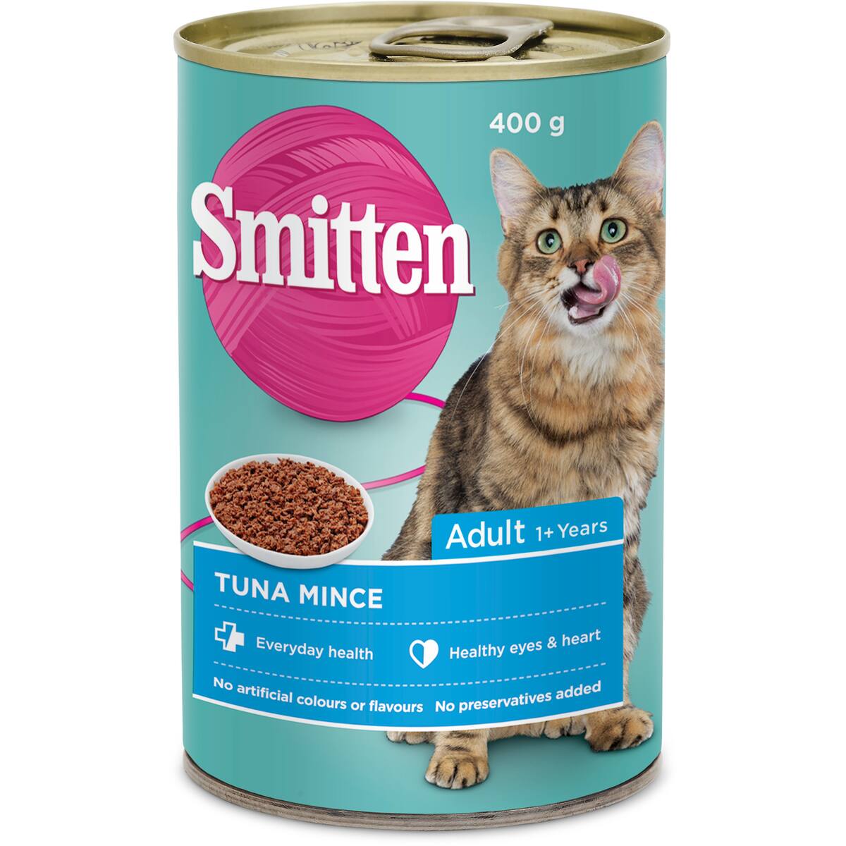 Smitten Cat Food Tuna Mince 400g bunch