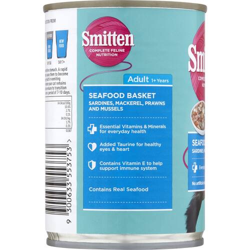 Smitten Cat Food Seafood Basket 400g bunch