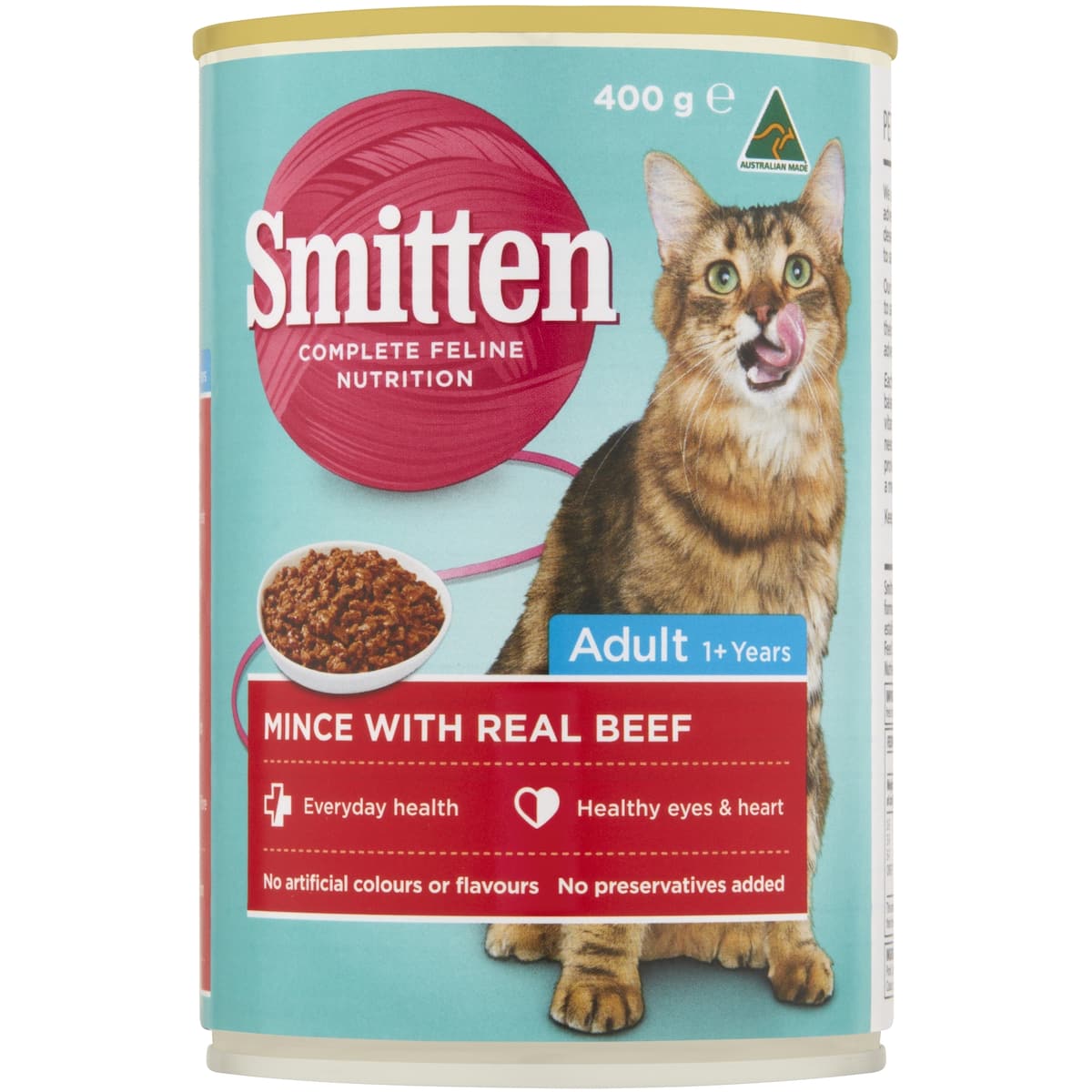 Smitten Cat Food Mince Beef 400g bunch