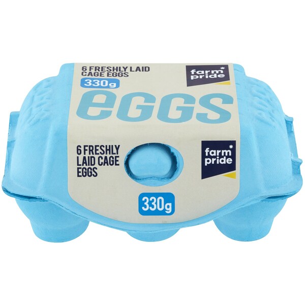 Farm Pride 6 Cage Eggs 330g