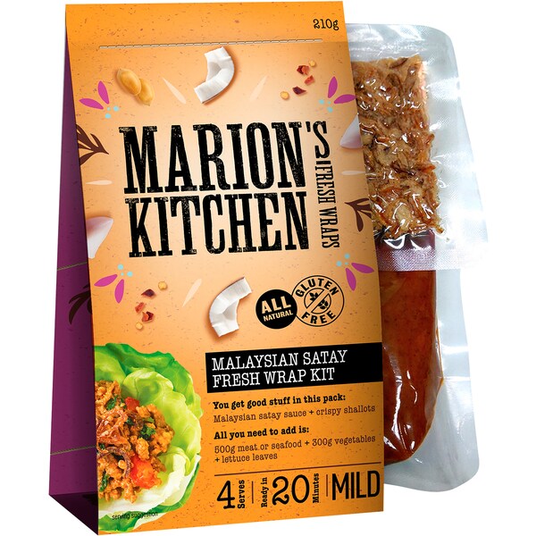 Marion's Kitchen Malaysian Satay Wrap Kit 210g