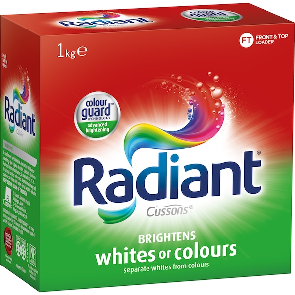 Radiant Colour Care Laundry Powder Front & Top Loader 1kg
