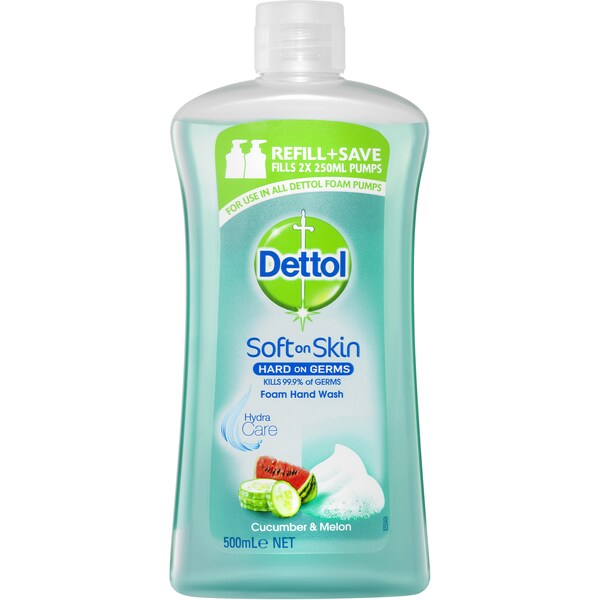 Dettol Foam Body Wash Cucumber Refill 500ml