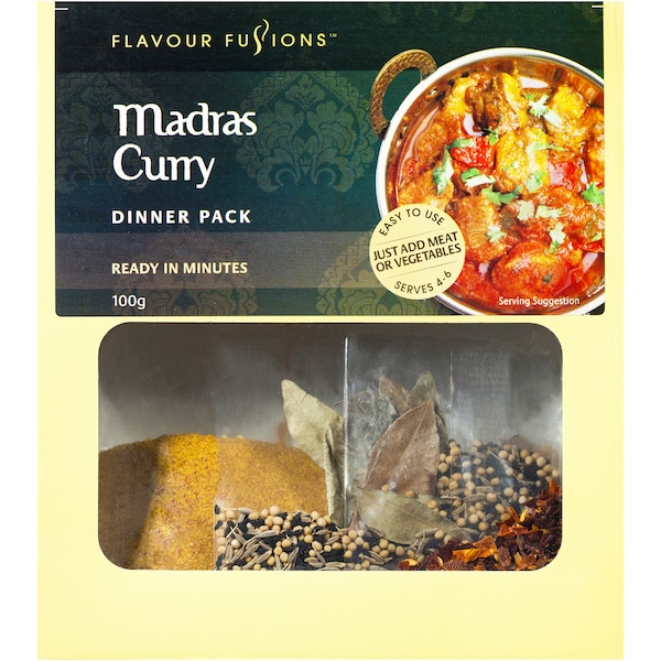 Flavour Fusions Madras Curry Dinner Pack 100g