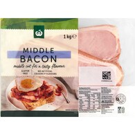 Woolworths Middle Bacon Middle Rashers