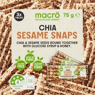 Macro Chia Sesame Snaps