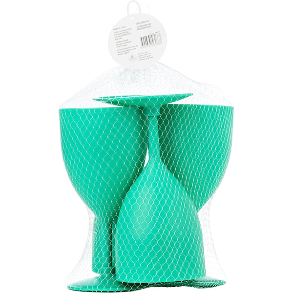 Woolworths Plastic Wine Goblet Purple Green 4pk