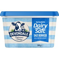Devondale Dairy Soft Salt Reduced Spreadable Butter
