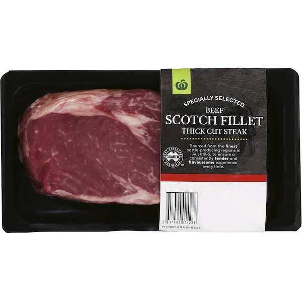 Woolworths Premium Thick Cut Scotch Fillet Steak 200g - 400g