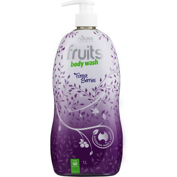 Natures Organics Fruits Body Wash Forest Berries 1l