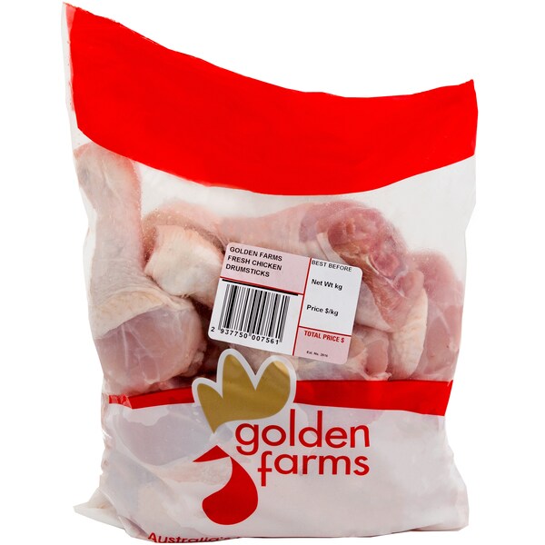Golden Farms Chicken Drumsticks 1.9kg - 2kg
