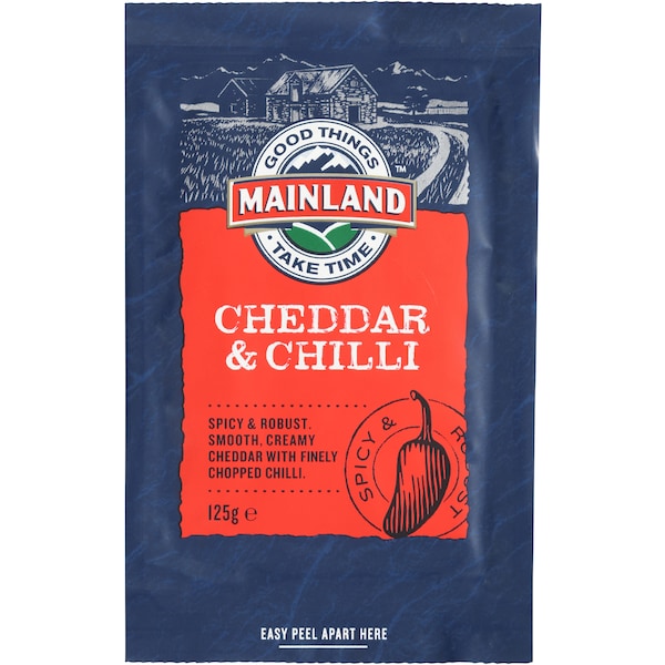 Mainland Cheddar & Chilli Cheese 125g