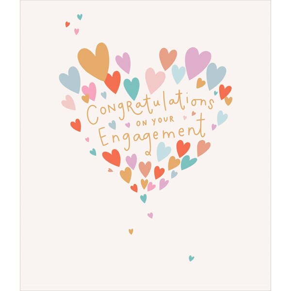 John Sands Greeting Card Engagement Hearts each