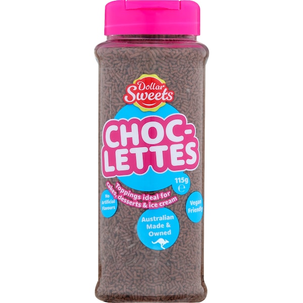 Dollar Sweets Choclettes Sprinkles Jar 115g