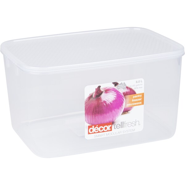 Decor Tellfresh Container Oblong 6l Each