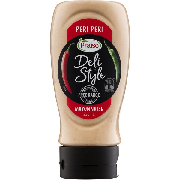 Praise Deli Style Whole Egg Mayonnaise Peri Peri 250ml