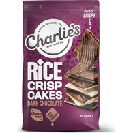 Charlie's Fine Food Co. Mini Rice Crisps Dark Chocolate