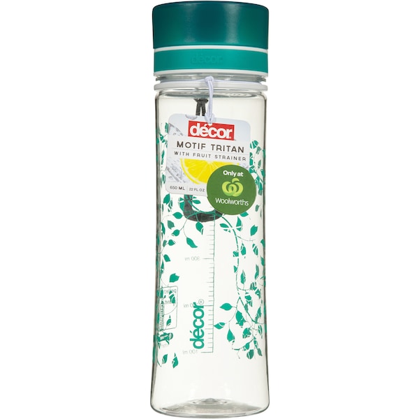 Decor Motif Infuser Tritan Bottle 650ml Each