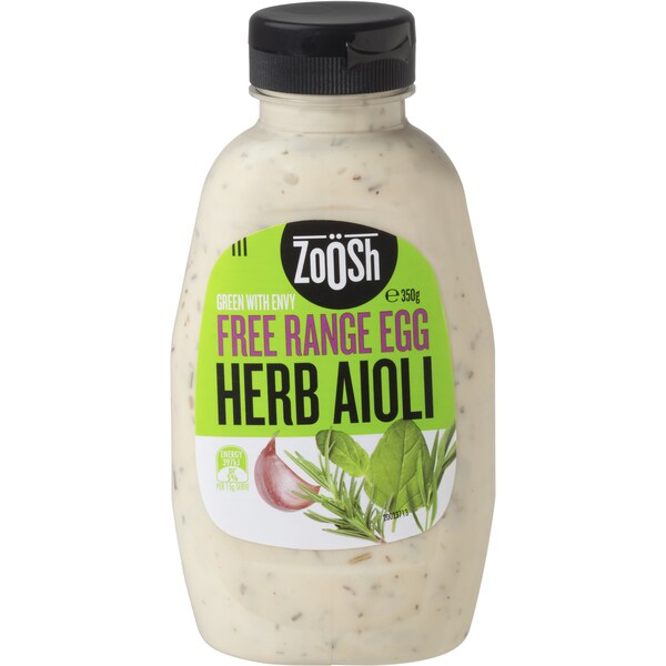 Zoosh Free Range Herb Aioli 350g