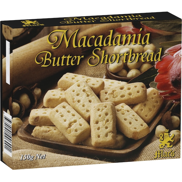 Macs Macadamia Shortbread 150g