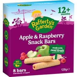Rafferty's Garden Apple & Raspberry Snack Bars Bars With Fruit 12+ Months 8 pack