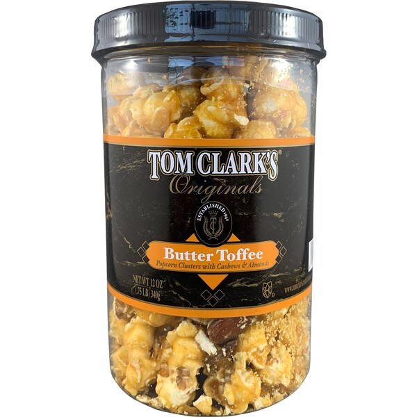 Tom Clark Butter Toffee Popcorn 340g