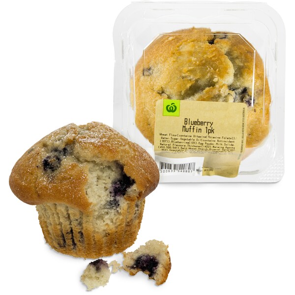 Woolworths Blueberry Muffin Single each