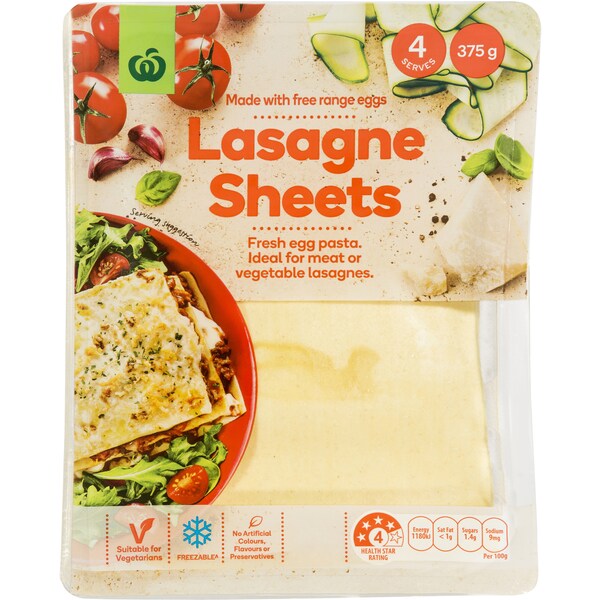 Woolworths Lasagne  375g