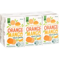 Woolworths Orange Mango Fruit Drink Poppers