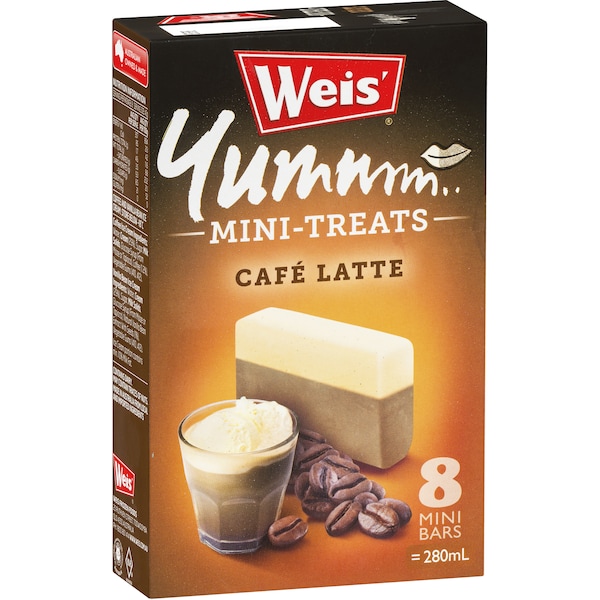 Weis Mini Treats Bars Cafe Latte 8 Pack