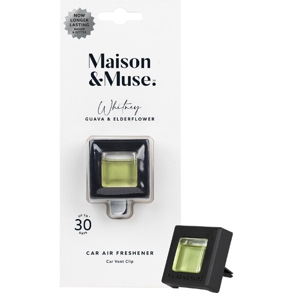 Maison & Muse Liquid Car Vent Clip Air Freshener Guava & Elderflower each