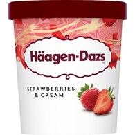 Haagen-Dazs Ice Cream Strawberries & Cream