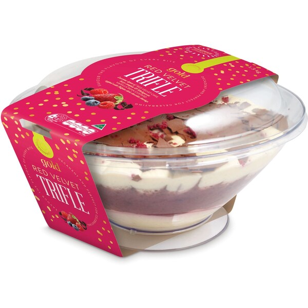 Gold Red Velvet     Trifle